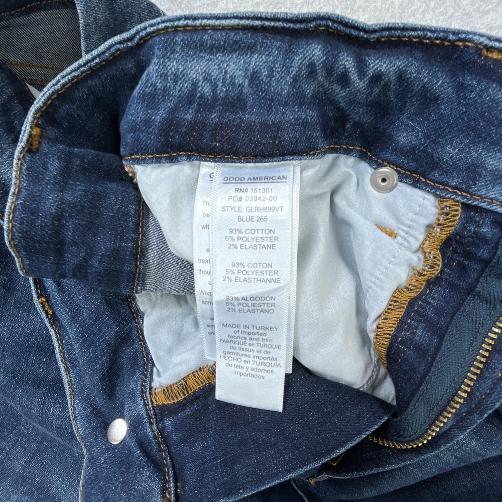 Good American Jeans Womens Sz 4 / 27 (27 x 28.5) Good Legs Skinny Stretch Denim - Picture 9 of 10